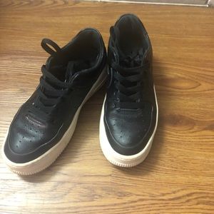SOLD ON DEPOP Black Nike Air Force 1s